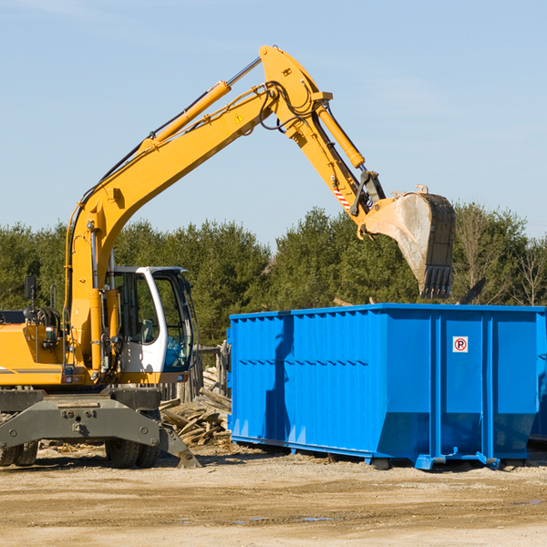 what are the rental fees for a residential dumpster in Becker